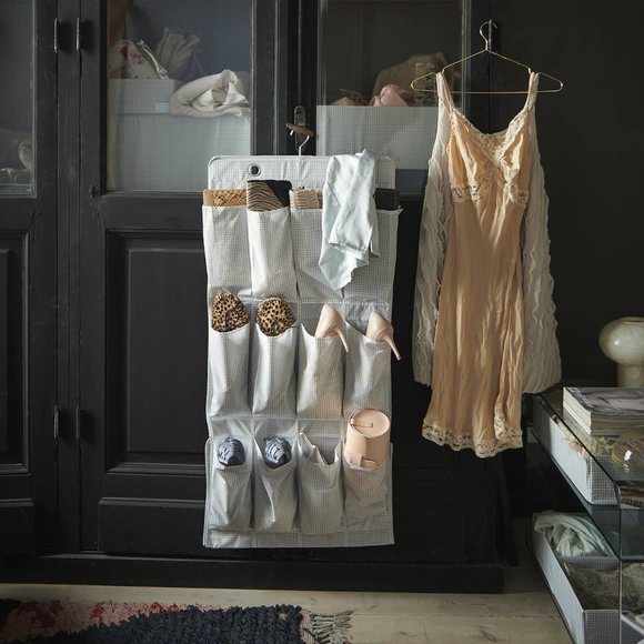 IKEA STUK Hanging shoe organizer with 16 pockets, white gray - Picture 14 of 16